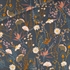 Picture of Flower Field - M - Katoen Gabardine Twill - Nachtblauw