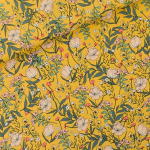 Picture of Summer Flowers - S - Viscose Rayon - Dooiergeel