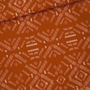 Picture of Pattern Stripes - M - Katoen Canvas Gabardine Twill -Herfstbruin