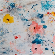 Afbeelding van Roses on Canvas - M - Katoen Canvas Gabardine Twill