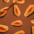 Picture of Papayas - L - Linen Viscose Blend - Glazed Ginger Brown