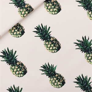 Picture of Pineapples - M - Katoen Canvas Gabardine Twill - Papyrus Crème